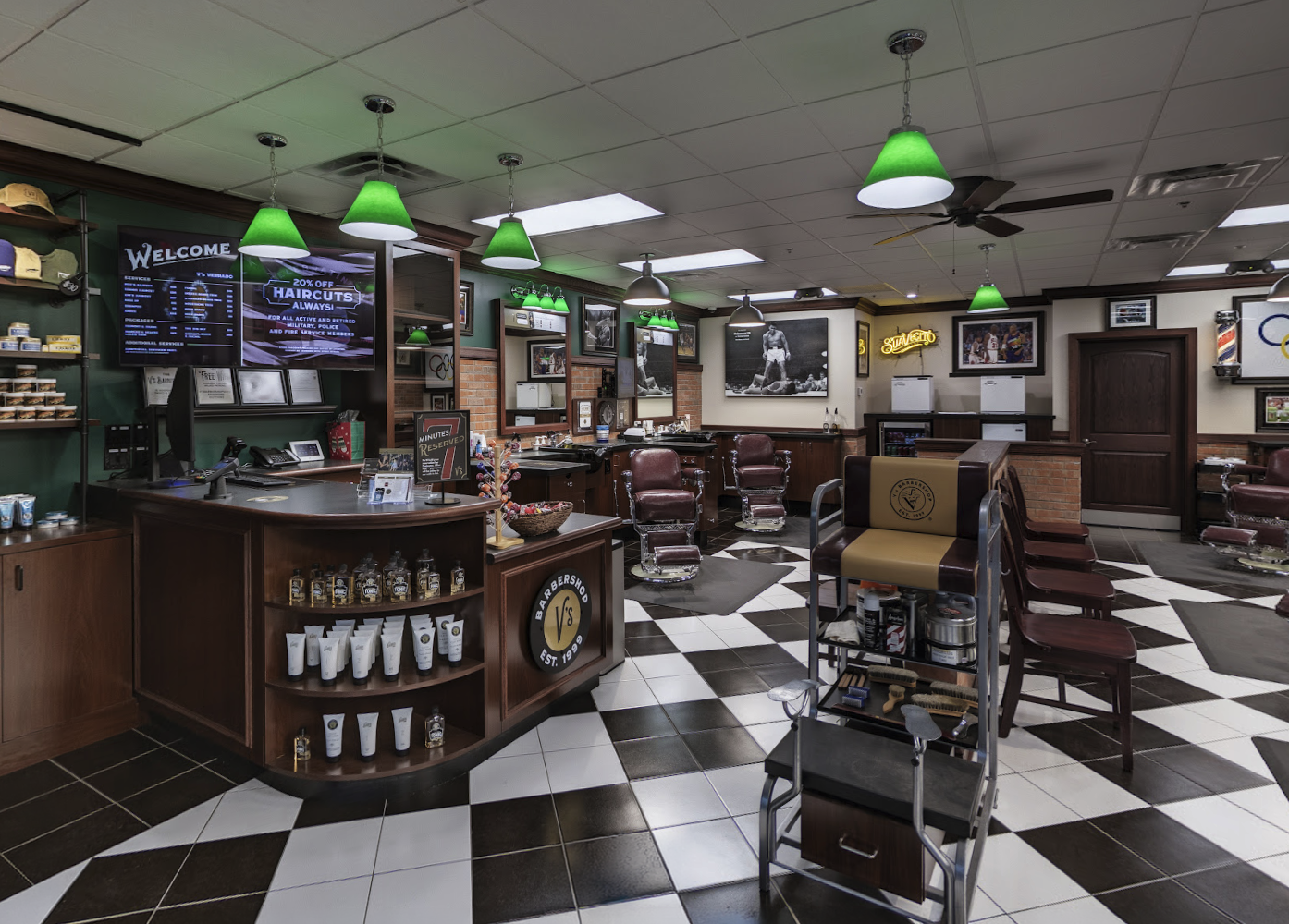 V's Barbershop in Arizona — Barbershop Tour photographed by Smart 360 Solutions